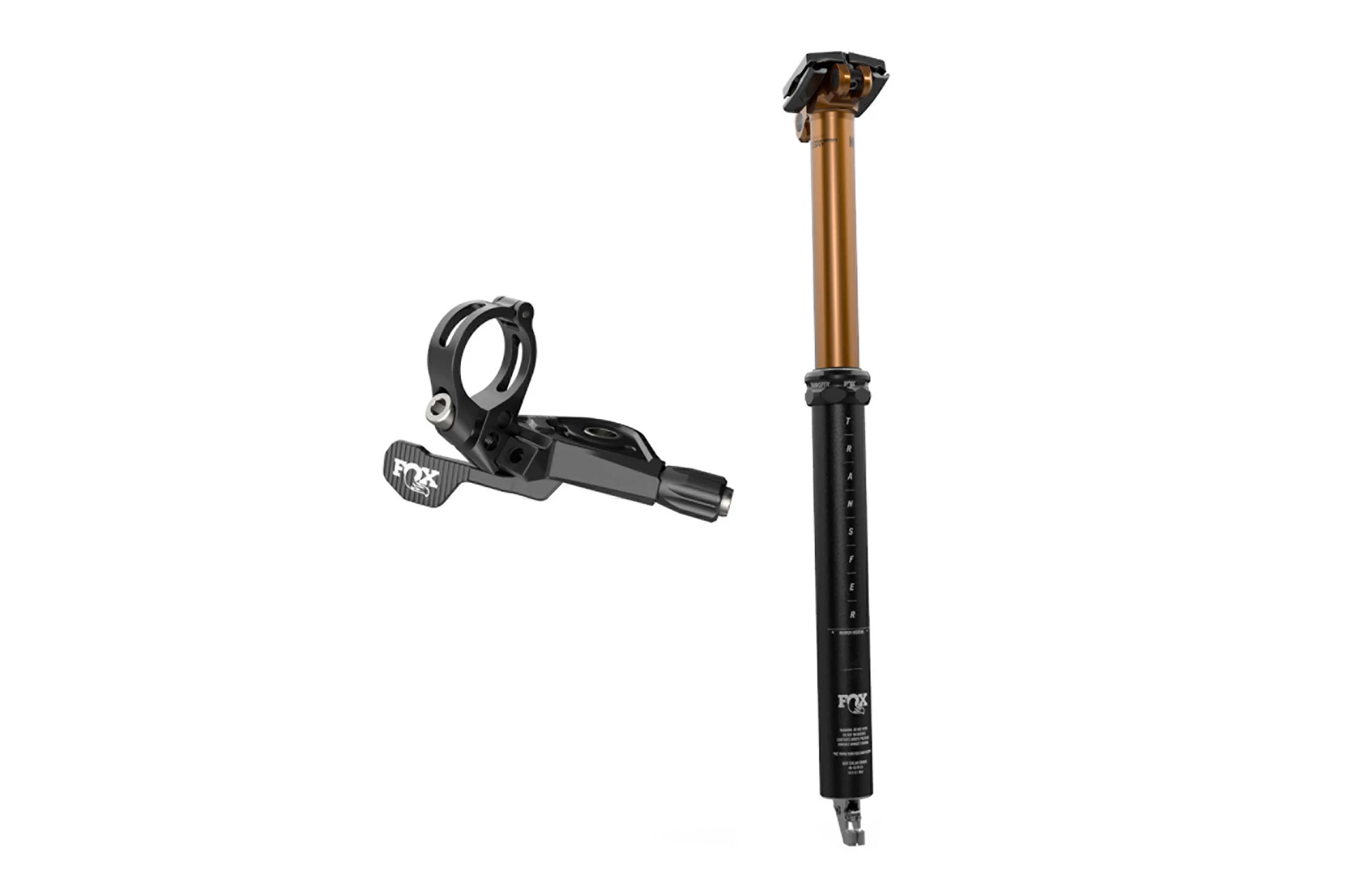 TIGE DE SELLE FOX TRANSFER FACTORY KASHIMA 31.6MM 200MM + LEVIER 3 TIGE DE SELLE FOX TRANSFER FACTORY KASHIMA 31.6MM 200MM + LEVIER